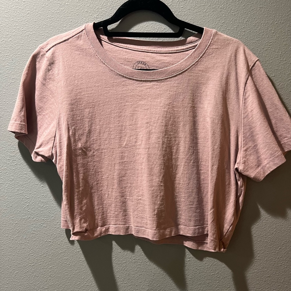 Urban Outfitters pink cropped top